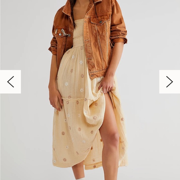 Free People Dahlia Embroidered Maxi Dress - Picture 2 of 3